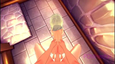 (Zamka) Vilenjaška sobarica vam pomaže da operete lice.